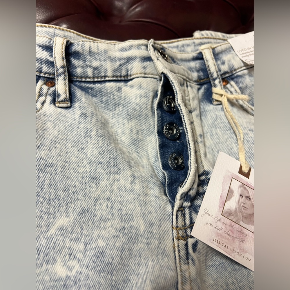 Jessica Simpson Flirt Straight Boot Acid Wash Jeans - Picture 6 of 11